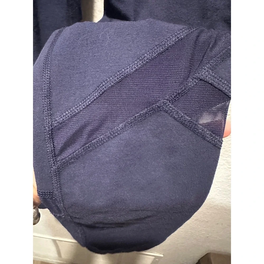 Old Navy‎ Active Balance Leggings Go-Dry Navy Blue Mesh Panel Womens Medium